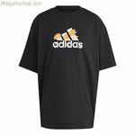 Կանացի կարճ թևքով մարզաշապիկ Adidas Flower Pack Bos սև