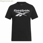 Կանացի կարճ թևքով մարզաշապիկ Reebok Identity Big Logo սև