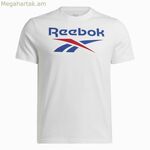 Տղամարդու կարճ թևքով մարզաշապիկ Reebok Identity Big Stacked Logo սպիտակ