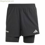 Սպորտային շորտեր Adidas Ultimate 2In1 սև