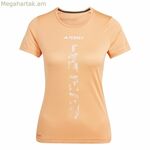 Կանացի կարճ թևքով մարզաշապիկ Adidas Agravic նարնջագույն