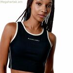 Կանացի սպորտային վերնաշապիկ՝ սև, Limba Streamline Fitness