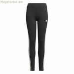 Սպորտային լեգինսներ մանկական Adidas Design 2 Move 3 Stripes սև