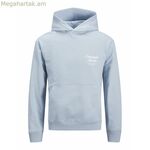 Տղամարդու վերնաշապիկ Jack & Jones JORNORREBRO TYPO BACK SWEAT HOOD SN 12283054 Կապույտ