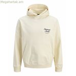Տղամարդու վերնաշապիկ Jack & Jones JORNORREBRO TYPO BACK SWEAT HOOD SN 12283054 Բեժ