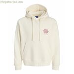 Տղամարդու վերնաշապիկ Jack & Jones JORMEADOWS SWEAT HOOD 12283868 Բեժ