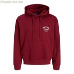 Տղամարդու վերնաշապիկ Jack & Jones JORMEADOWS SWEAT HOOD 12283868 Maroon