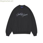 Տղամարդու սվիտեր առանց գլխարկի Jack & Jones JORINWOOD SWEAT CREW NECK FST 12286583 սև