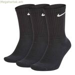 Սպորտային գուլպաներ Nike EVERYDAY CUSHIONED SX7664 սև նեյլոնե (3 հատ)