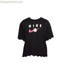 Մանկական կարճ թևքով մարզաշապիկ՝ ENERGY BOXY FRILLY Nike DO1351 սև