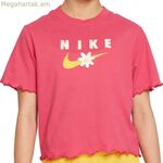 Մանկական կարճ թևքով մարզաշապիկ ENERGY BOXY FRILLY Nike DO1351 666 վարդագույն