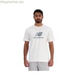 Կարճ թևքով սպորտային մարզաշապիկ New Balance MT41502 WT սպիտակ