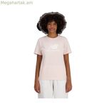 Կանացի կարճ թևքով մարզաշապիկ New Balance ESSENJERSEY LOGO WT41502 OUK վարդագույն