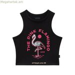Կանացի Vans FLAMINGHOST FITTED TANK VN000GH8BLK1 սև մայկա
