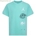 Մանկական կարճ թևքով մարզաշապիկ Nike JDB AIR GLOBE JORDAN SS TEE 95D121 E8G կանաչ