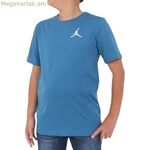 Մանկական կարճ թևքով մարզաշապիկ Nike JDB JUMPMAN AIR EMB 95A873 U1R կապույտ