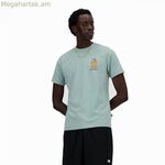 Տղամարդու կարճ թևքով մարզաշապիկ New Balance Sport Essentials Barrel բաց կապույտ