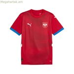 Տղամարդկանց կարճ թևքով ֆուտբոլային մարզաշապիկ Puma Serbia 2024