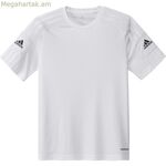 Մանկական կարճ թևքով ֆուտբոլային մարզաշապիկ Adidas Squad 21 տարեկան սպիտակ