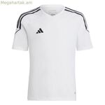 Մանկական կարճ թևքով ֆուտբոլային մարզաշապիկ Adidas Tiro 23 սպիտակ