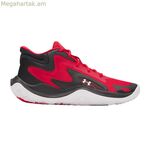 Բասկետբոլի կոշիկներ մեծահասակների համար Under Armour Jet '25 սև-կարմիր