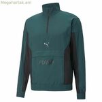 Տղամարդու սվիտեր առանց գլխարկի Puma Fit Woven կանաչ մարզական հագուստով