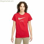 Կանացի կարճ թևքով մարզաշապիկ Nike Liverpool FC կարմիր