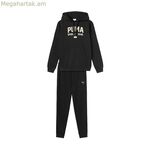 Սպորտային համազգեստ մեծահասակների համար Puma գրաֆիկական գլխարկով սև տղամարդու համար