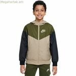Մանկական սպորտային բաճկոն Nike Sportswear Windrunner կանաչ