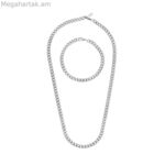 Վզնոցի և ապարանջանի հավաքածու One Jewels OAMN4201SS արծաթե