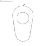 Վզնոցի և ապարանջանի հավաքածու One Jewels OAMN4203SS արծաթե