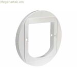 Մուտքի դուռ Trixie 70937 սպիտակ պլաստիկ ø 28,5 սմ Puerta simple կատվի փեղկ