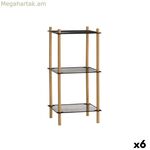 Դարակներ MobleKit մետաղական բամբուկե 35 x 30 x 71 սմ (6 հատ)
