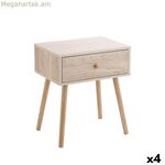 Մահճակալ MobleKit շագանակագույն 40 x 30 x 47 սմ MDF փայտից (4 հատ)