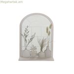 Պատի հայելի DKD Home Decor Բեժ ծաղկաման Քոթեջ 35 x 10 x 50 սմ