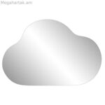 Պատի հայելի Home ESPRIT Silver Clouds 60 x 2 x 40 սմ