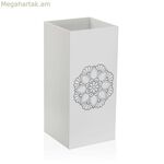 Հովանոցի տակդիր Versa Mandala սպիտակ MDF փայտից (22 x 48 x 22 սմ)