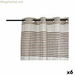 Վարագույրի նվերի դեկոր շագանակագույն 140 x 0,1 x 260 սմ 26,5 x 42 x 5 սմ շերտերով (6 հատ)