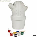 Նկարեք ձեր սեփական դրամարկղը՝ Pincello Cactus 12 x 21 x 17 սմ (12 հատ)