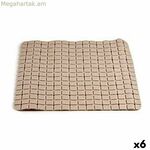 Լոգարանի գորգ Berilo Beige PVC 0,03 x 50 x 50 սմ (6 հատ)