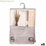 Վարագույրի նվերի դեկոր մոխրագույն 140 x 260 սմ (6 հատ)