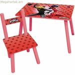 Մանկական սեղանի և աթոռների հավաքածու «Fun House Ladybug»