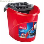 Մաքրող դույլ Vileda Torsion Power Drainer կարմիր պլաստիկ 10 լիտր պոլիպրոպիլենային