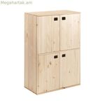 Կահույք Astigarraga Dinamic4 4 դուռ Բնական փայտ Սոճու փայտ 105,4 x 70,8 x 33 սմ