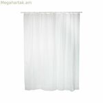Ցնցուղի վարագույր Exma Սպիտակ PVC 140 x 180 սմ