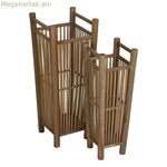 Հովանոցի հենակ՝ բնական 24,5 x 24,5 x 62 սմ (2 հատ)
