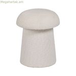 Սպիտակ MDF փայտե պուֆե 35 x 35 x 42 սմ