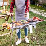 ExelQ չժանգոտվող պողպատից ծալովի ածխային BBQ