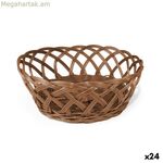 Հացի զամբյուղ My Bar RATTAN պոլիպրոպիլենային օվալաձև 26 x 20 x 8 սմ (24 հատ)