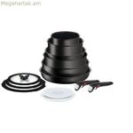 Խոհանոցային սպասք Tefal L7639002 սև, 13 հատ